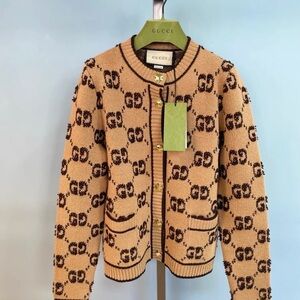 Gucci Tan and Black Patterned Jacket